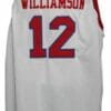 Zion Williamson #12 Spartanburg Griffins Basketball Jersey New White