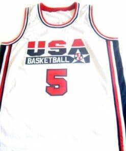 David Robinson #5 Team USA BasketBall Jersey White