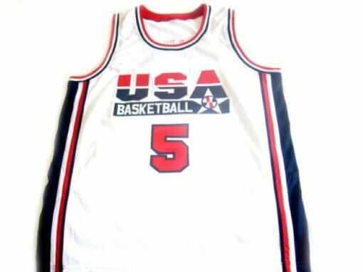 David Robinson #5 Team USA BasketBall Jersey White