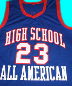 Lebron James #23 High School All American Basketball Jersey Blue