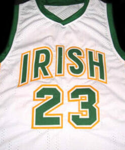 Lebron James #23 Irish High School Basketball Jersey White