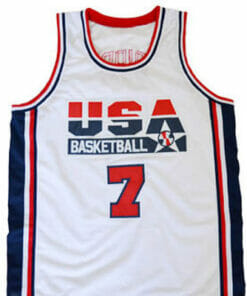 Larry Bird #7 Team USA Basketball Jersey White