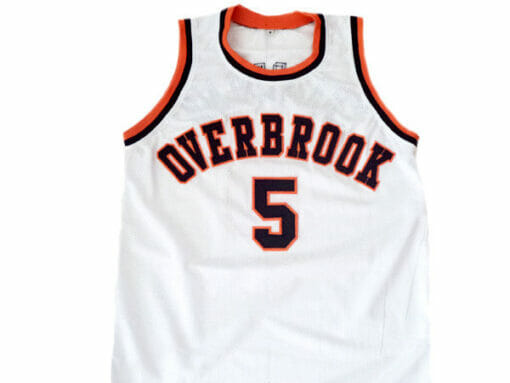 Wilt Chamberlain #5 Overbrook High School Basketball Jersey White - Image 2