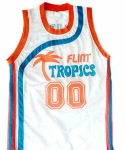 Scootsie Doubleday #00 Flint Tropics Semi Pro Basketball Jersey White