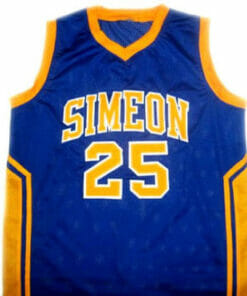 Ben Wilson #25 Simeon High School Basketball Jersey Blue
