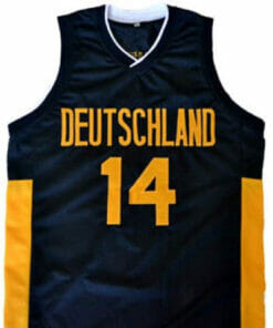 Dirk Nowitzki #14 Team Deutschland Germany Basketball Jersey Black
