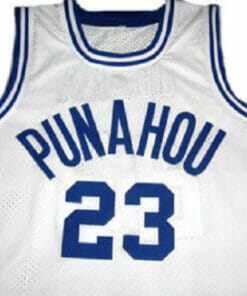 Barack Obama #23 Punahou High School Basketball Jersey White