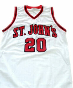 Chris Mullin #20 St John's University Basketball Jersey White