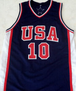 Kevin Garnett #10 Team USA New Basketball Jersey Navy Blue