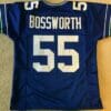 UNSIGNED CUSTOM Sewn Stitched Brian Bosworth ERROR Blue Jersey