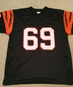 UNSIGNED CUSTOM Sewn Stitched Tim Krumrie Black Jersey