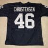 UNSIGNED CUSTOM Sewn Stitched Todd Christensen Black Jersey