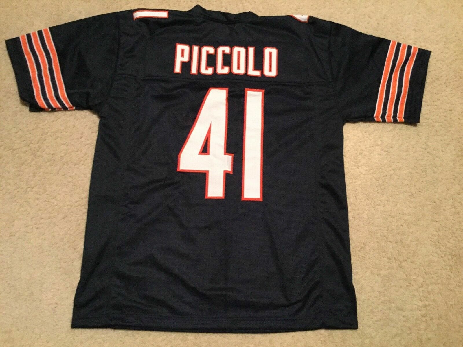UNSIGNED CUSTOM Sewn Stitched Brian Piccolo Blue Jersey 1 UNSIGNED CUSTOM Sewn Stitched Brian Piccolo Blue Jersey