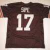 UNSIGNED CUSTOM Sewn Stitched Brian Sipe Brown Jersey 6 UNSIGNED CUSTOM Sewn Stitched Brian Sipe Brown Jersey