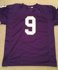 UNSIGNED CUSTOM Sewn Stitched Tommy Kramer Purple Jersey