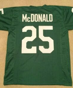 UNSIGNED CUSTOM Sewn Stitched Tommy McDonald Green Jersey