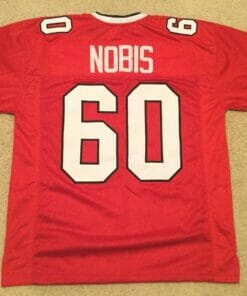 UNSIGNED CUSTOM Sewn Stitched Tommy Nobis Red Jersey