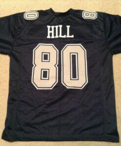 UNSIGNED CUSTOM Sewn Stitched Tony Hill Blue Jersey