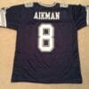 UNSIGNED CUSTOM Sewn Stitched Troy Aikman Blue Jersey