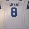 UNSIGNED CUSTOM Sewn Stitched Troy Aikman White Jersey 6 UNSIGNED CUSTOM Sewn Stitched Troy Aikman White Jersey