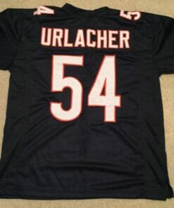 UNSIGNED CUSTOM Sewn Stitched Brian Urlacher Blue Jersey