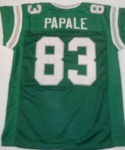 UNSIGNED CUSTOM Sewn Stitched Vince Papale Green Jersey