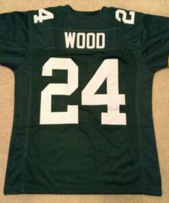 UNSIGNED CUSTOM Sewn Stitched Willie Wood Green Jersey
