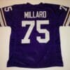 UNSIGNED CUSTOM Sewn Stitched Keith Millard Purple Jersey