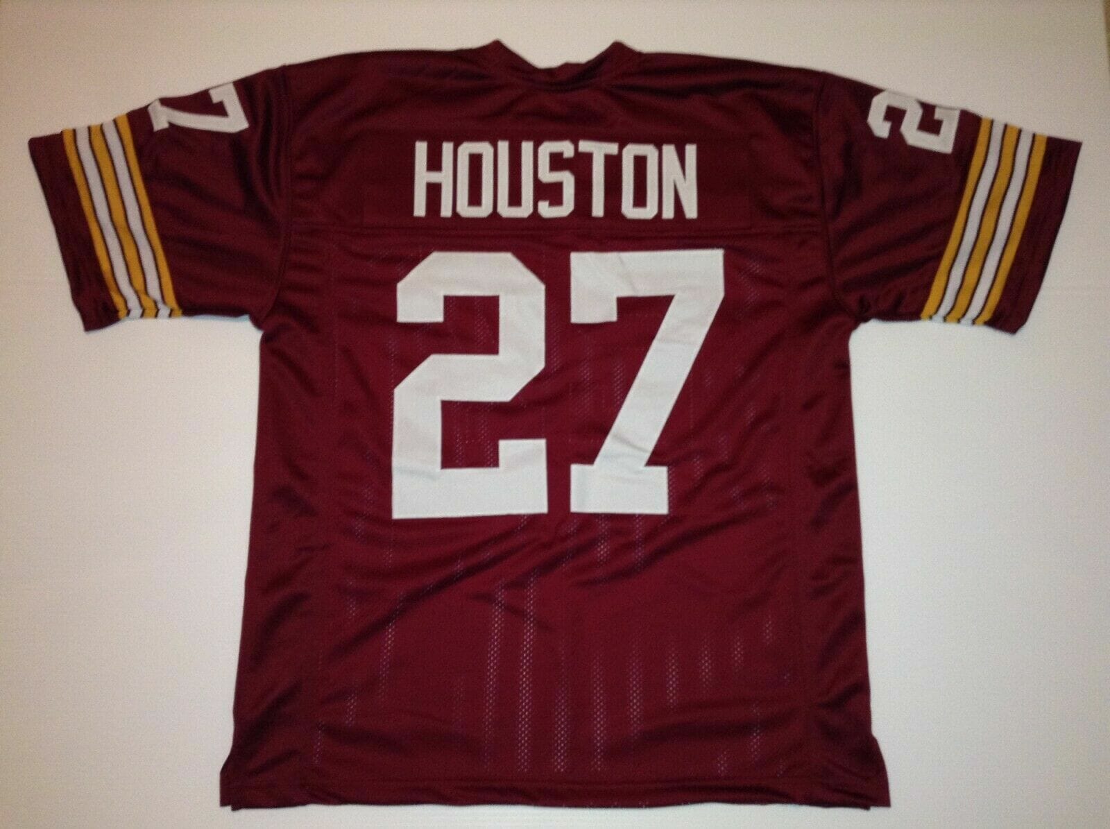 UNSIGNED CUSTOM Sewn Stitched Ken Houston Burgundy Jersey 1 UNSIGNED CUSTOM Sewn Stitched Ken Houston Burgundy Jersey
