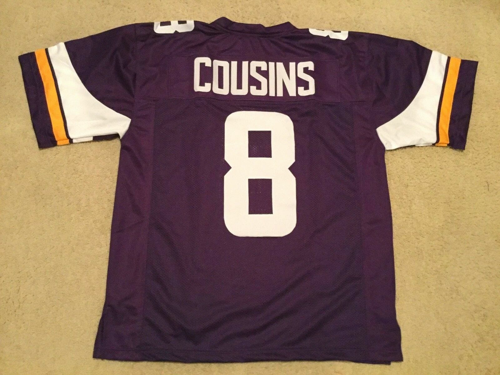 UNSIGNED CUSTOM Sewn Stitched Kirk Cousins Purple Jersey 1 UNSIGNED CUSTOM Sewn Stitched Kirk Cousins Purple Jersey