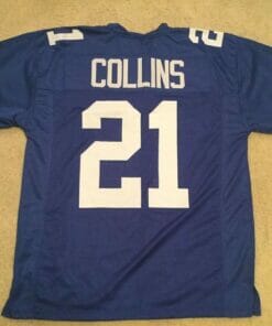 UNSIGNED CUSTOM Sewn Stitched Landon Collins Blue Jersey