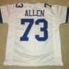 UNSIGNED CUSTOM Sewn Stitched Larry Allen White Jersey