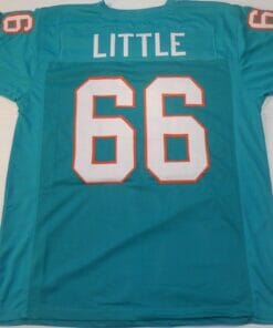 UNSIGNED CUSTOM Sewn Stitched Larry Little Teal Jersey