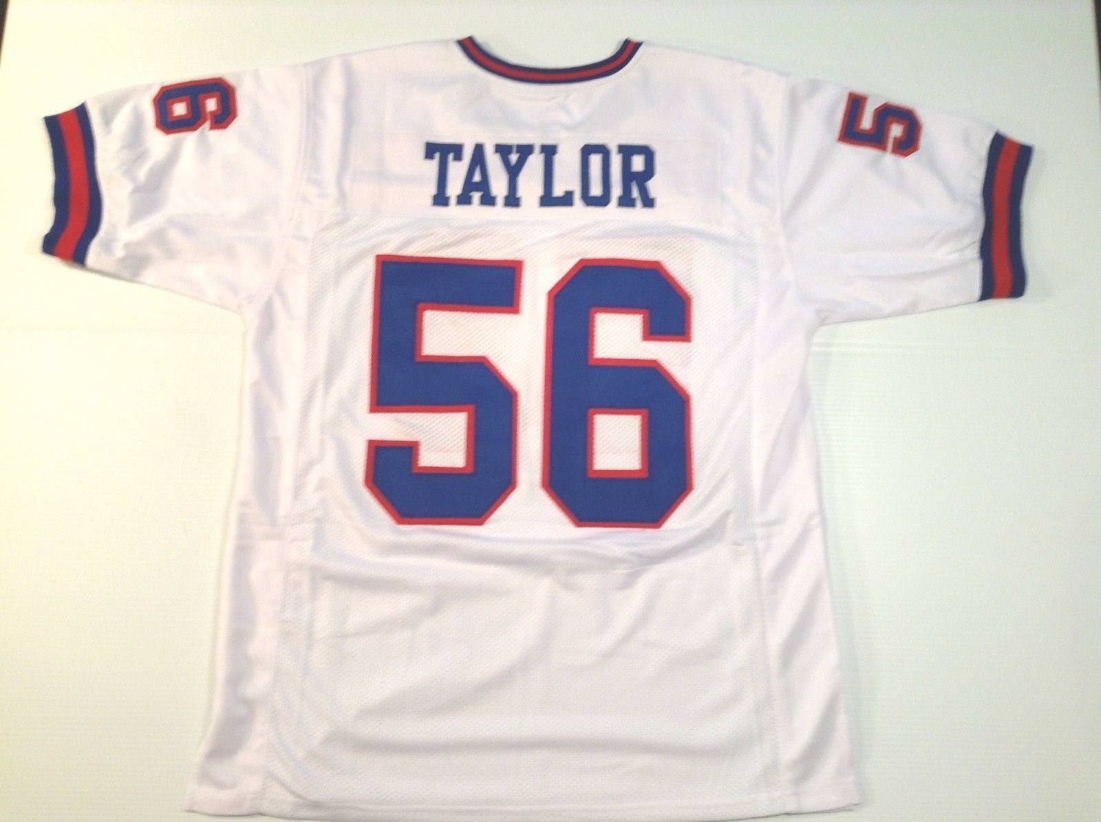 UNSIGNED CUSTOM Sewn Stitched Lawrence Taylor White Jersey 1 UNSIGNED CUSTOM Sewn Stitched Lawrence Taylor White Jersey