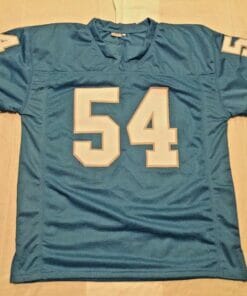 UNSIGNED CUSTOM Sewn Stitched Chris Spielman Blue Jersey
