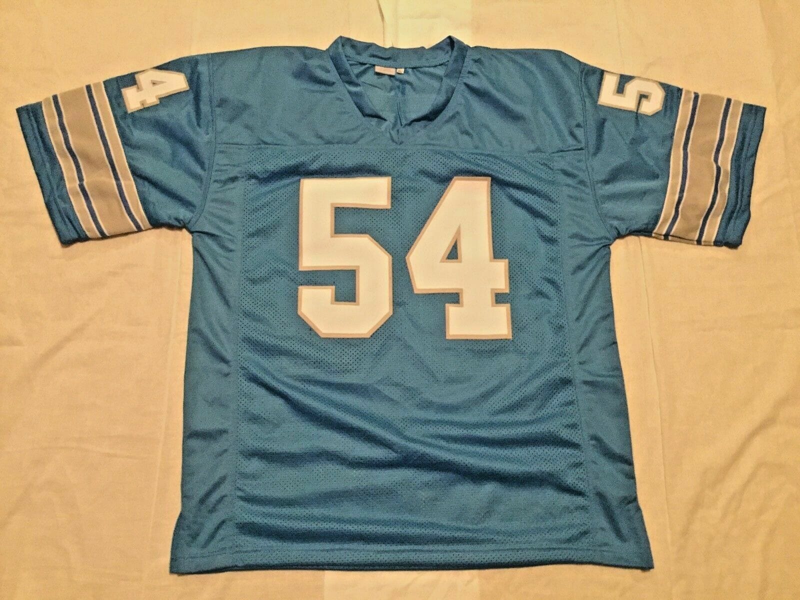 UNSIGNED CUSTOM Sewn Stitched Chris Spielman Blue Jersey 2 UNSIGNED CUSTOM Sewn Stitched Chris Spielman Blue Jersey