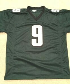 UNSIGNED CUSTOM Sewn Stitched Nick Foles Green Jersey
