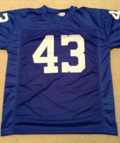 UNSIGNED CUSTOM Sewn Stitched Cliff Harris Blue Jersey