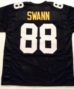 UNSIGNED CUSTOM Sewn Stitched Lynn Swann Black Jersey