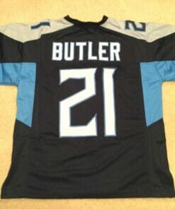 UNSIGNED CUSTOM Sewn Stitched Malcolm Butler Blue Jersey