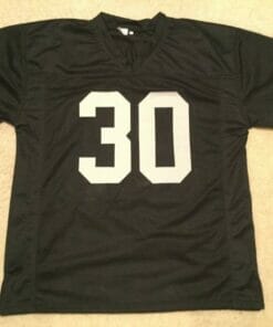 UNSIGNED CUSTOM Sewn Stitched Mark Van Eeghen Black Jersey