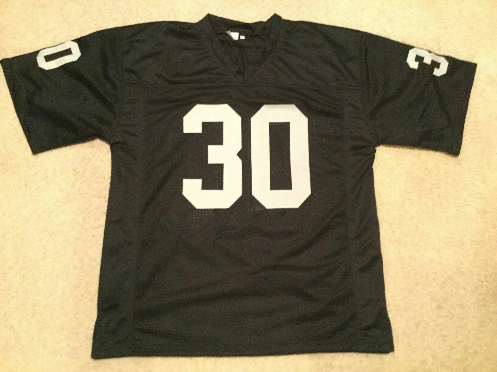 UNSIGNED CUSTOM Sewn Stitched Mark Van Eeghen Black Jersey 2 UNSIGNED CUSTOM Sewn Stitched Mark Van Eeghen Black Jersey