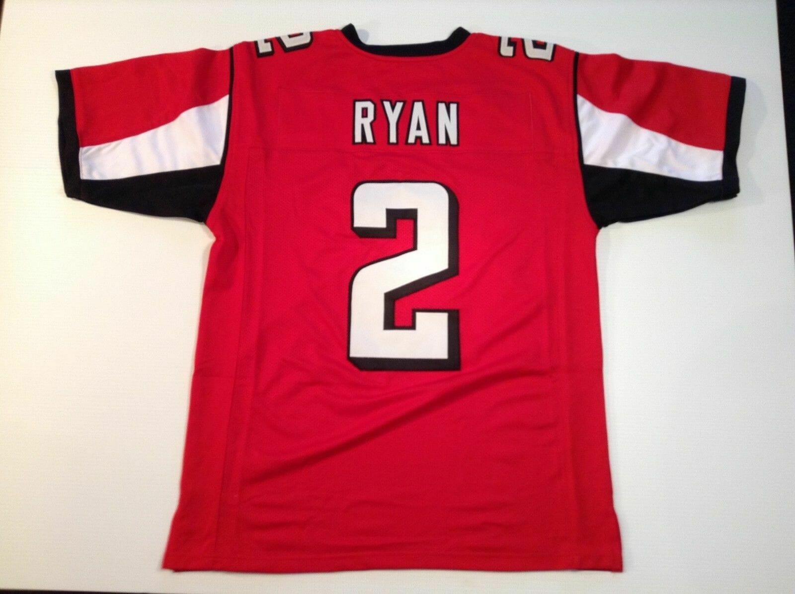 UNSIGNED CUSTOM Sewn Stitched Matt Ryan Red Jersey 1 UNSIGNED CUSTOM Sewn Stitched Matt Ryan Red Jersey