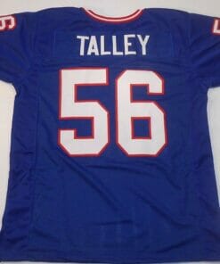 UNSIGNED CUSTOM Sewn Stitched Darryl Talley Blue Jersey