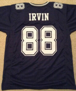 UNSIGNED CUSTOM Sewn Stitched Michael Irvin Blue Jersey