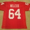 UNSIGNED CUSTOM Sewn Stitched Dave Wilcox Red Jersey