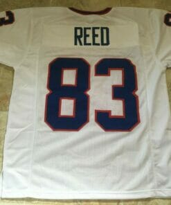 UNSIGNED CUSTOM Sewn Stitched Andre Reded White Jersey