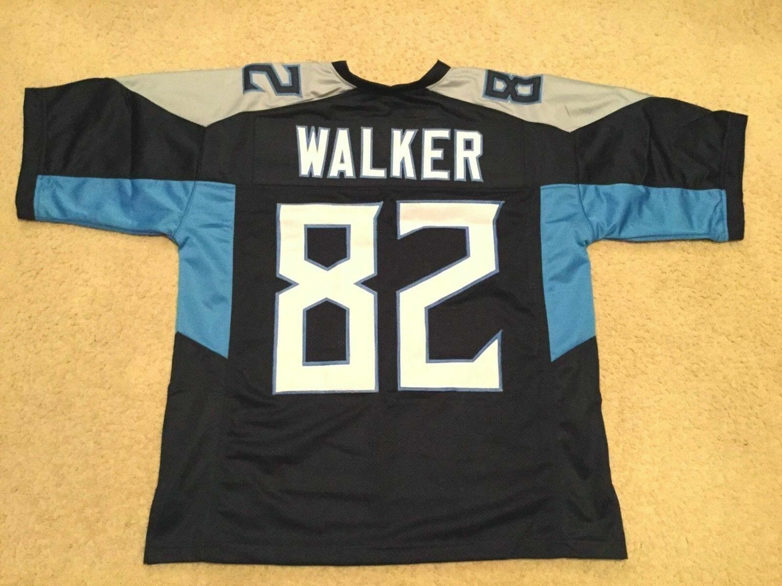 UNSIGNED CUSTOM Sewn Stitched Delanie Walker Blue Jersey 1 UNSIGNED CUSTOM Sewn Stitched Delanie Walker Blue Jersey