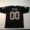 UNSIGNED CUSTOM Sewn Stitched Jim Otto Black Jersey