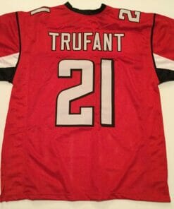 UNSIGNED CUSTOM Sewn Stitched Desmond Trufant Red Jersey